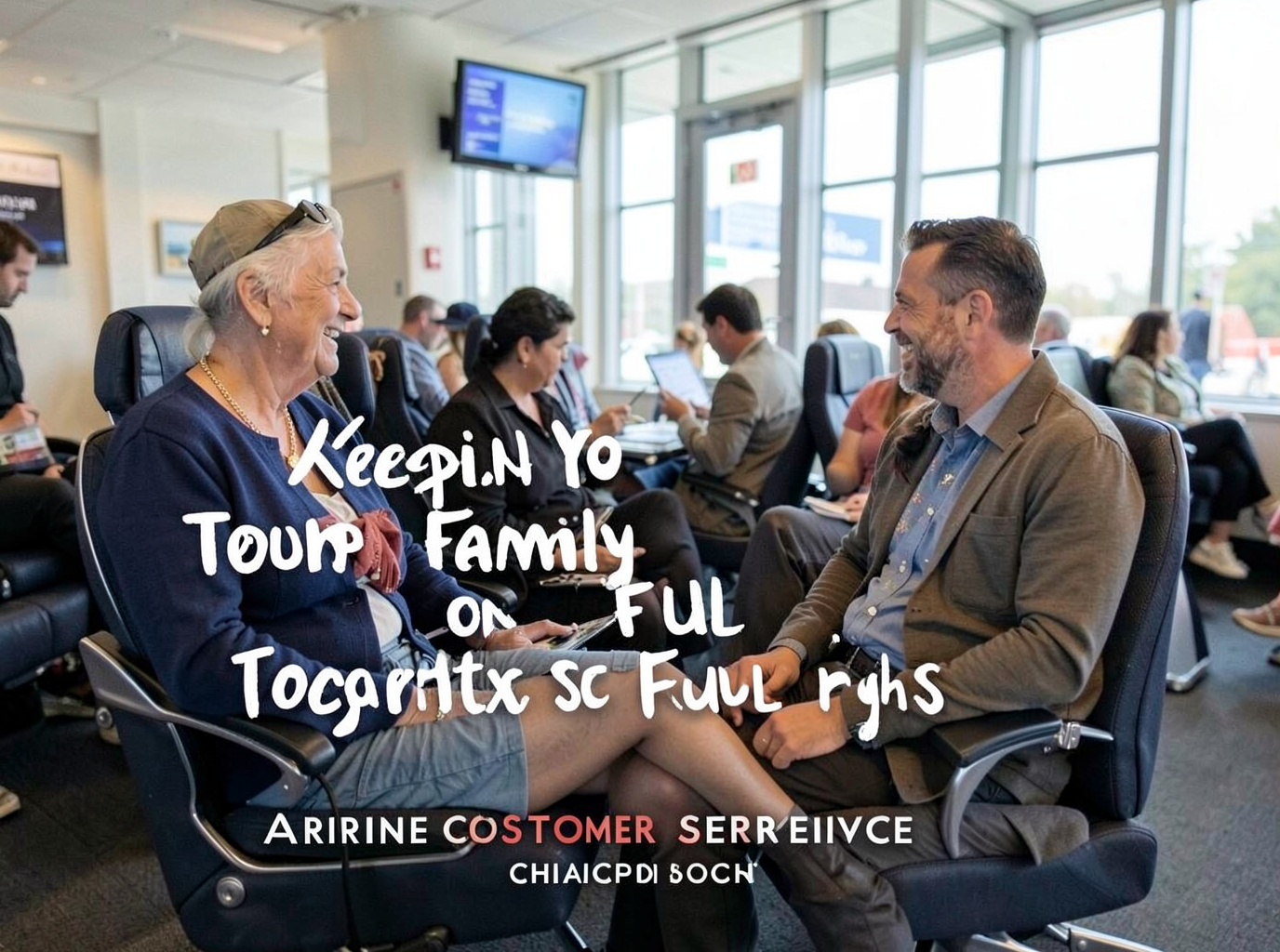 Airline Customer Service in O'Hare Airport Hub