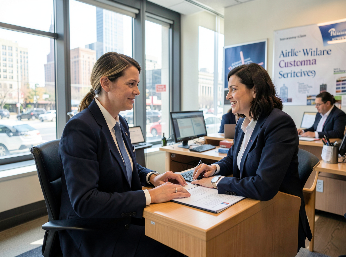 Airline Customer Service work by Flight Rebooking Desk in Chicago, IL